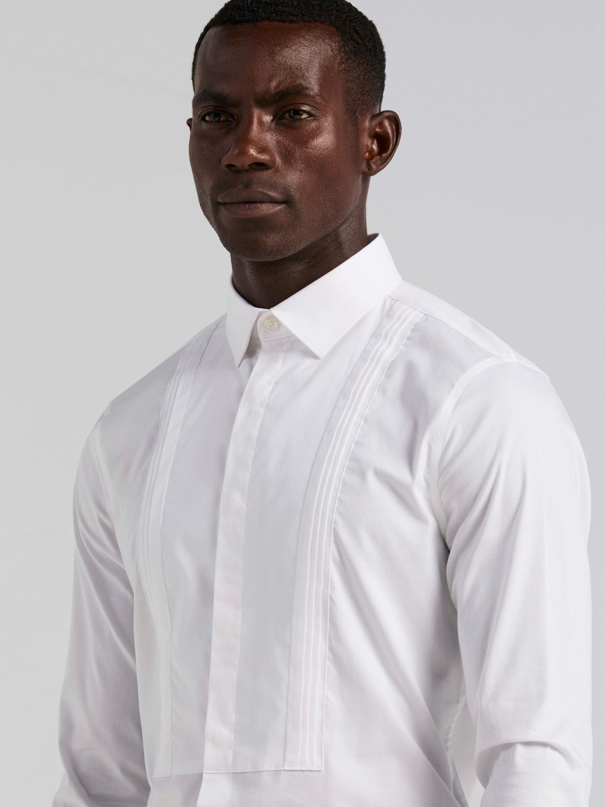 Perry Ellis Slim Fit Tuxedo Dress Shirt