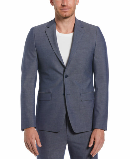 Perry Ellis Skinny Fit Notch Lapel Iridescent Suit Jacket