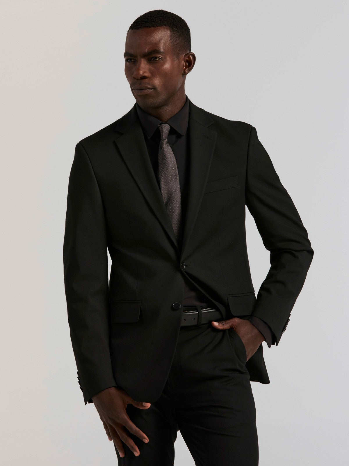 Perry Ellis Slim Fit Gabardine Suit Jacket