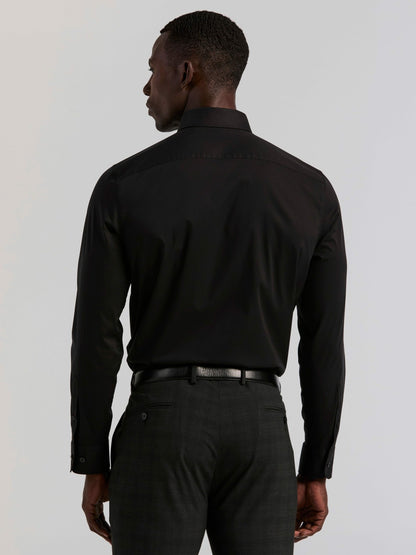 Perry Ellis Cotton Blend Slim Fit Dress Shirt