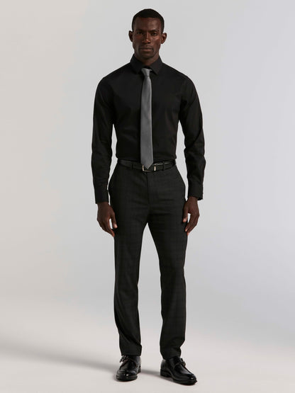 Perry Ellis Cotton Blend Slim Fit Dress Shirt