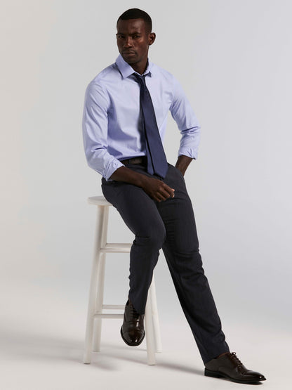 Perry Ellis Cotton Blend Slim Fit Dress Shirt