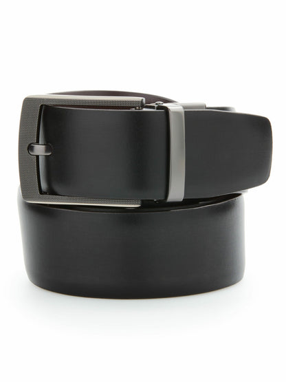 Perry Ellis Cabernet Leather Reversible Belt