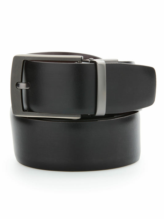 Perry Ellis Cabernet Leather Reversible Belt