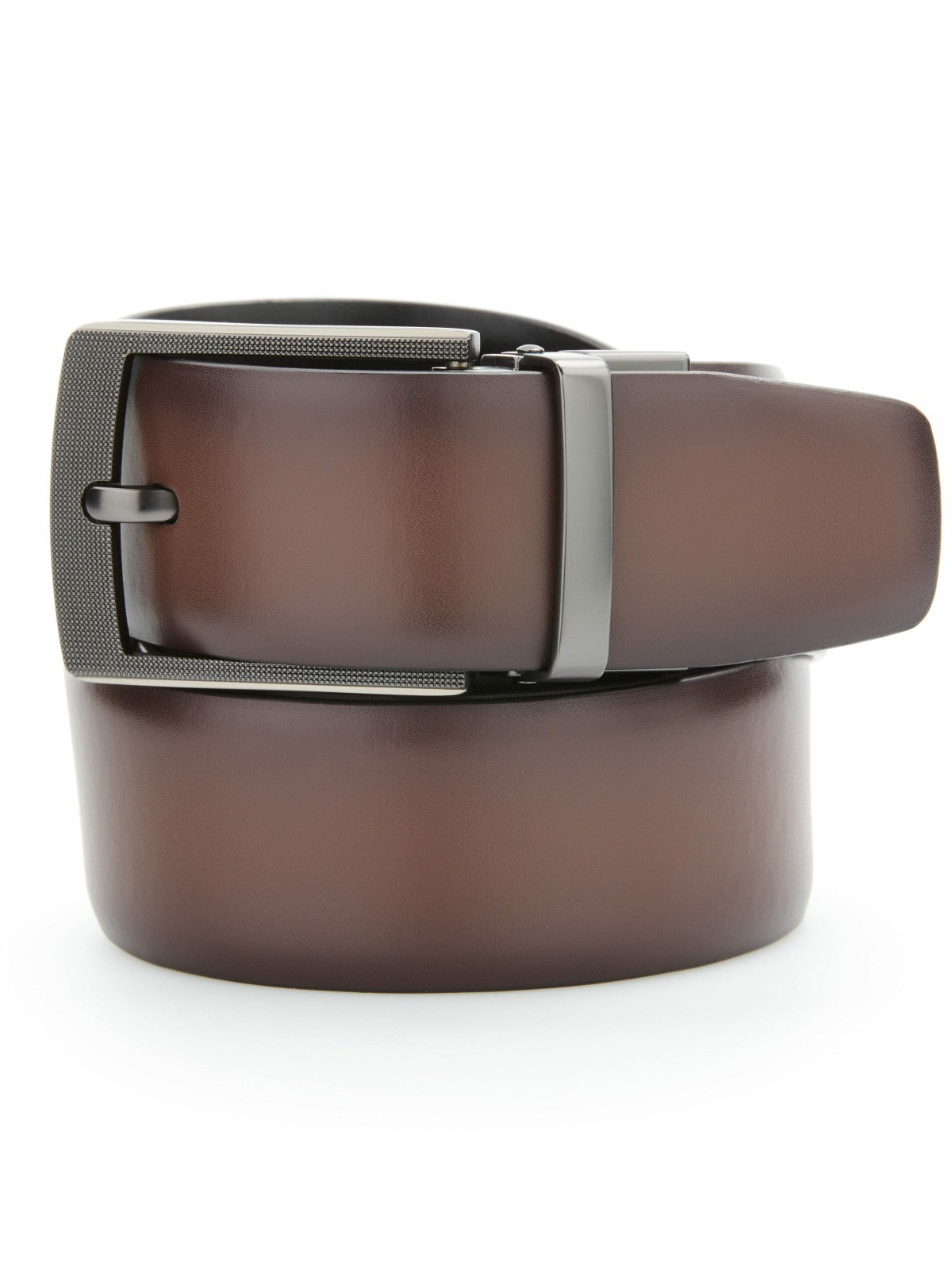 Perry Ellis Cabernet Leather Reversible Belt