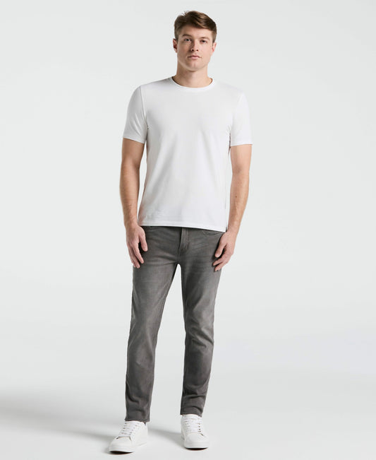 Perry Ellis Men's Slim Fit Light Wash Grey Denim Pants