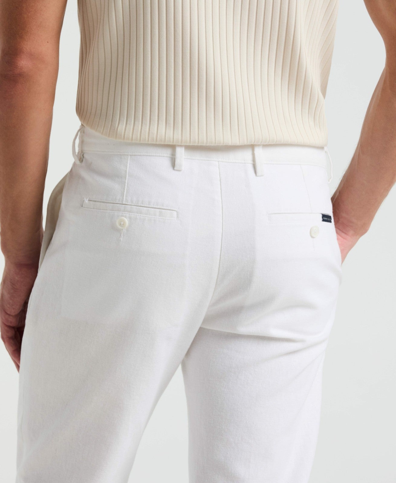 Perry Ellis Men's Slim Fit Flat Front Chino Pant