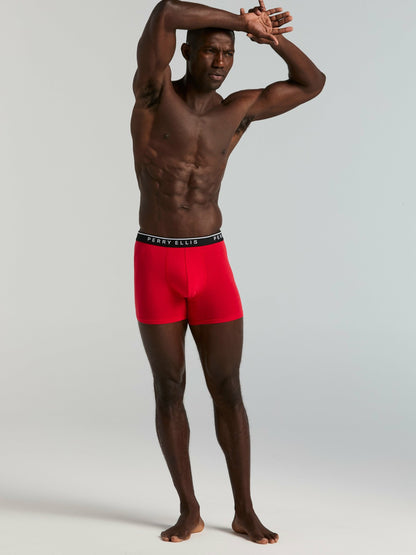 Perry Ellis 4-Pack Cotton Stretch Boxer Brief