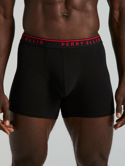 Perry Ellis 4-Pack Cotton Stretch Boxer Brief