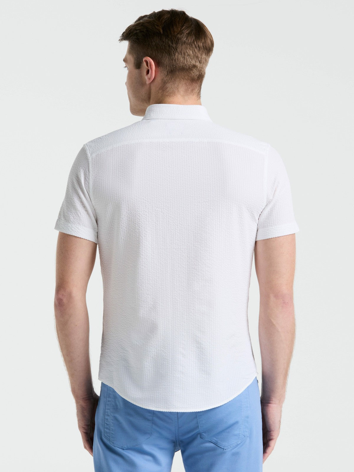 Perry Ellis Stretch Seersucker Slim Fit Shirt