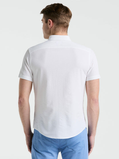 Perry Ellis Stretch Seersucker Slim Fit Shirt