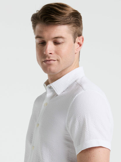 Perry Ellis Stretch Seersucker Slim Fit Shirt