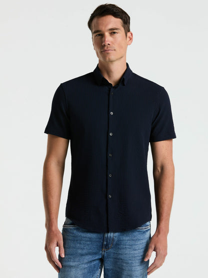 Perry Ellis Stretch Seersucker Slim Fit Shirt