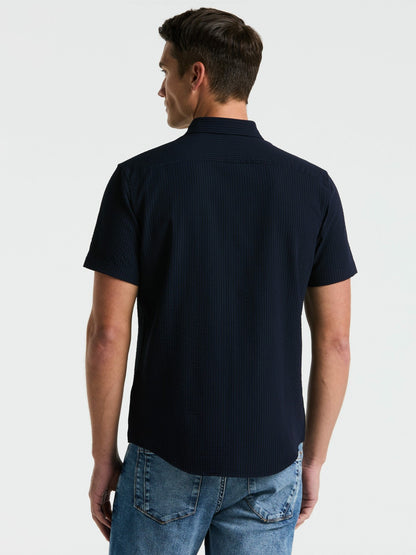 Perry Ellis Stretch Seersucker Slim Fit Shirt