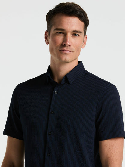Perry Ellis Stretch Seersucker Slim Fit Shirt