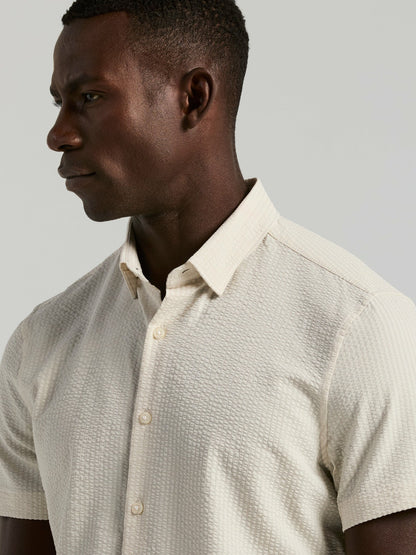 Perry Ellis Stretch Seersucker Slim Fit Shirt