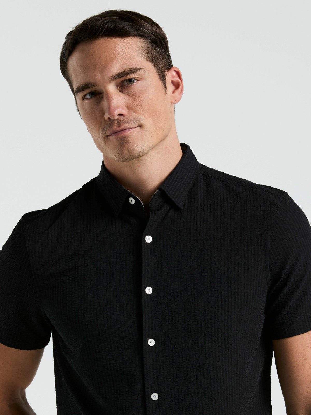 Perry Ellis Stretch Seersucker Slim Fit Shirt