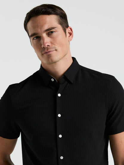 Perry Ellis Stretch Seersucker Slim Fit Shirt
