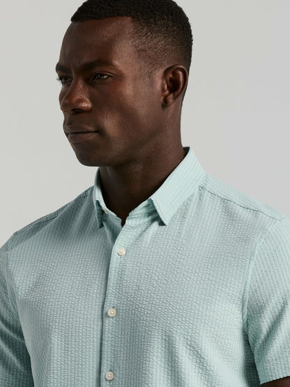 Perry Ellis Stretch Seersucker Slim Fit Shirt