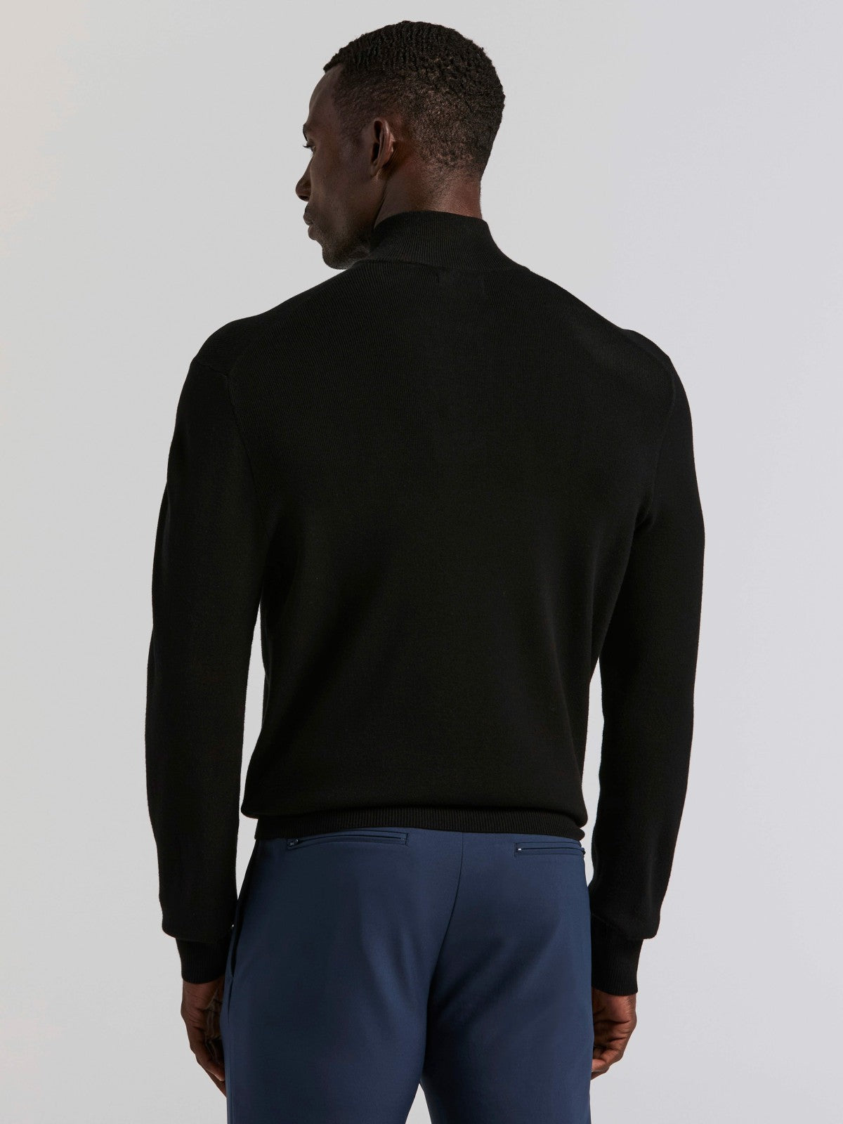 Perry Ellis Tech Knit Quarter Zip Sweater