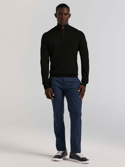 Perry Ellis Tech Knit Quarter Zip Sweater