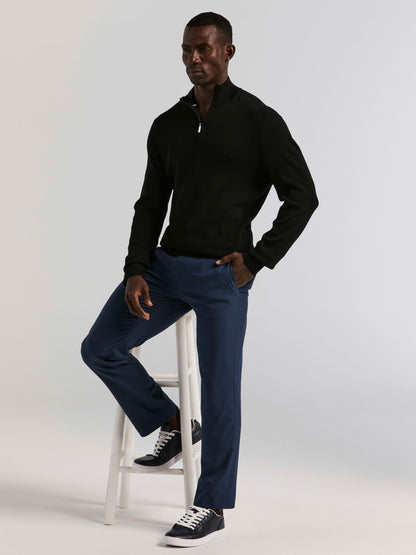 Perry Ellis Tech Knit Quarter Zip Sweater