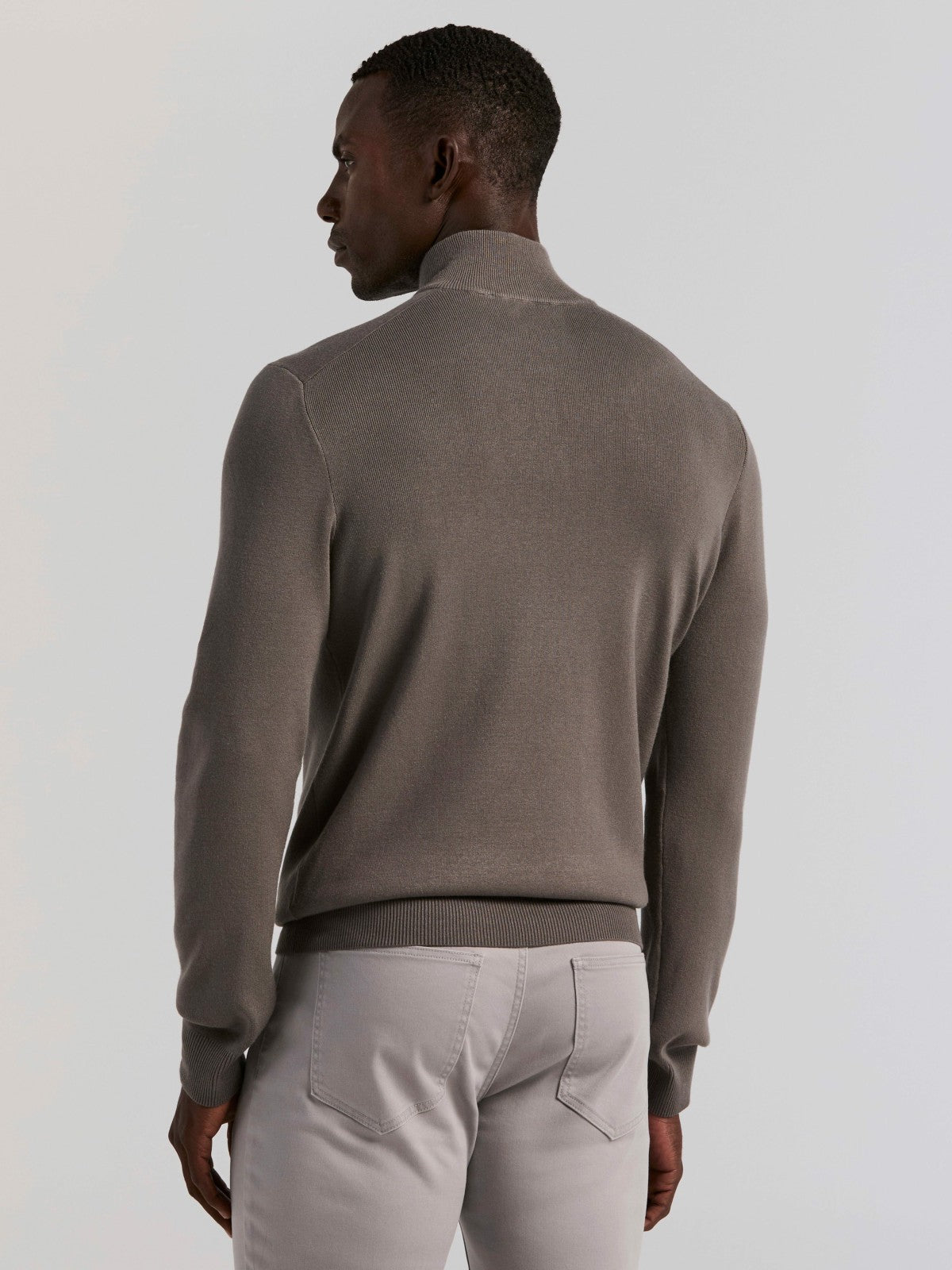 Perry Ellis Tech Knit Quarter Zip Sweater