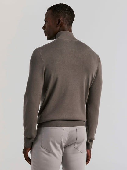 Perry Ellis Tech Knit Quarter Zip Sweater