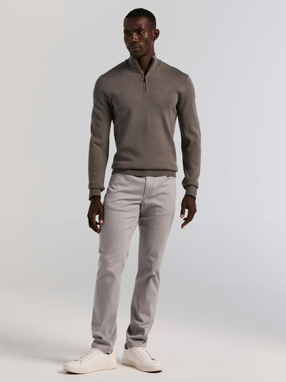 Perry Ellis Tech Knit Quarter Zip Sweater