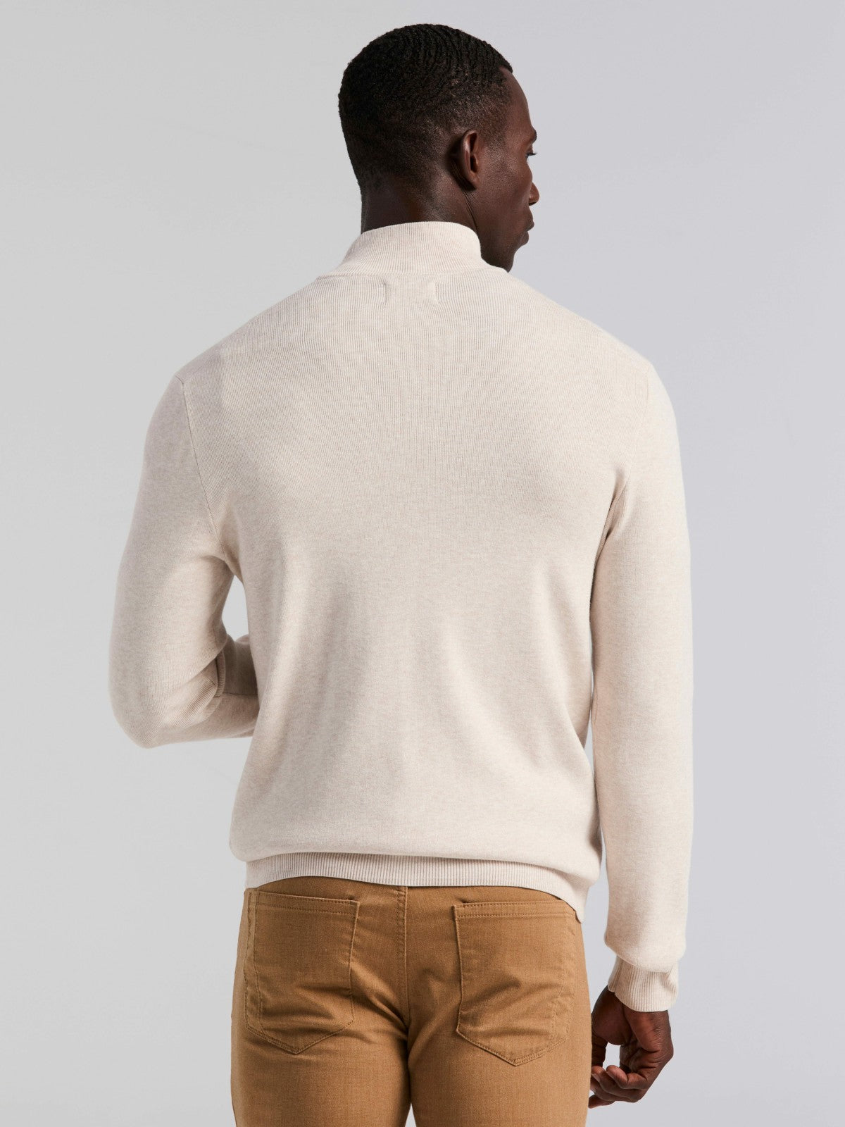 Perry Ellis Tech Knit Quarter Zip Sweater