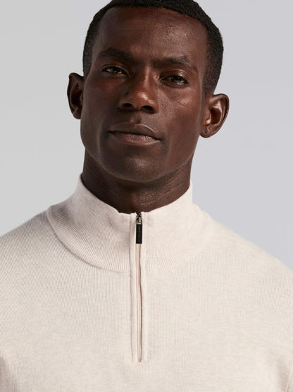 Perry Ellis Tech Knit Quarter Zip Sweater