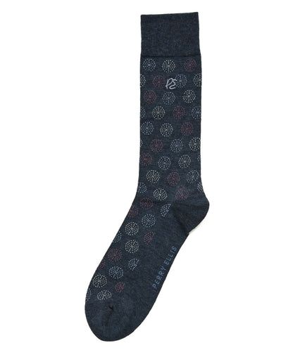 Perry Ellis Bamboo Fashion Medallion Socks