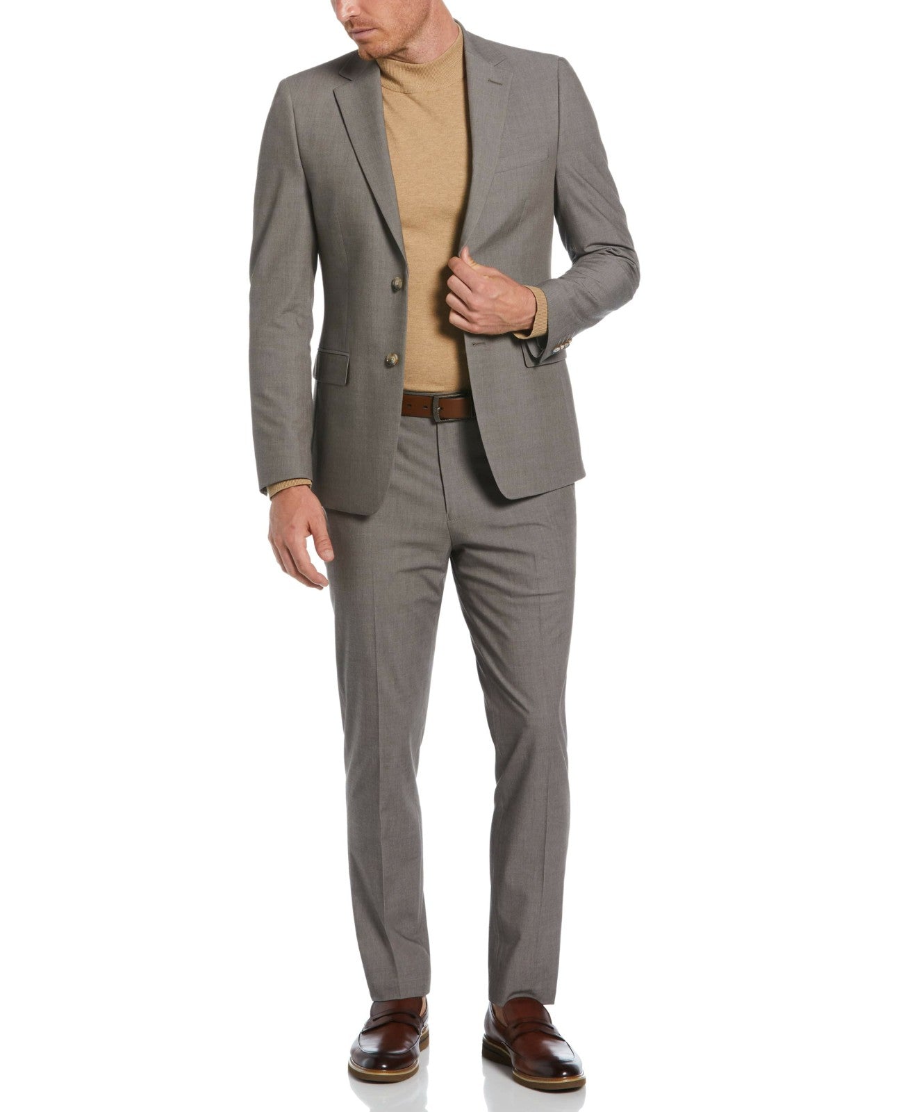 Perry Ellis Skinny Fit Notch Lapel Iridescent Suit Jacket