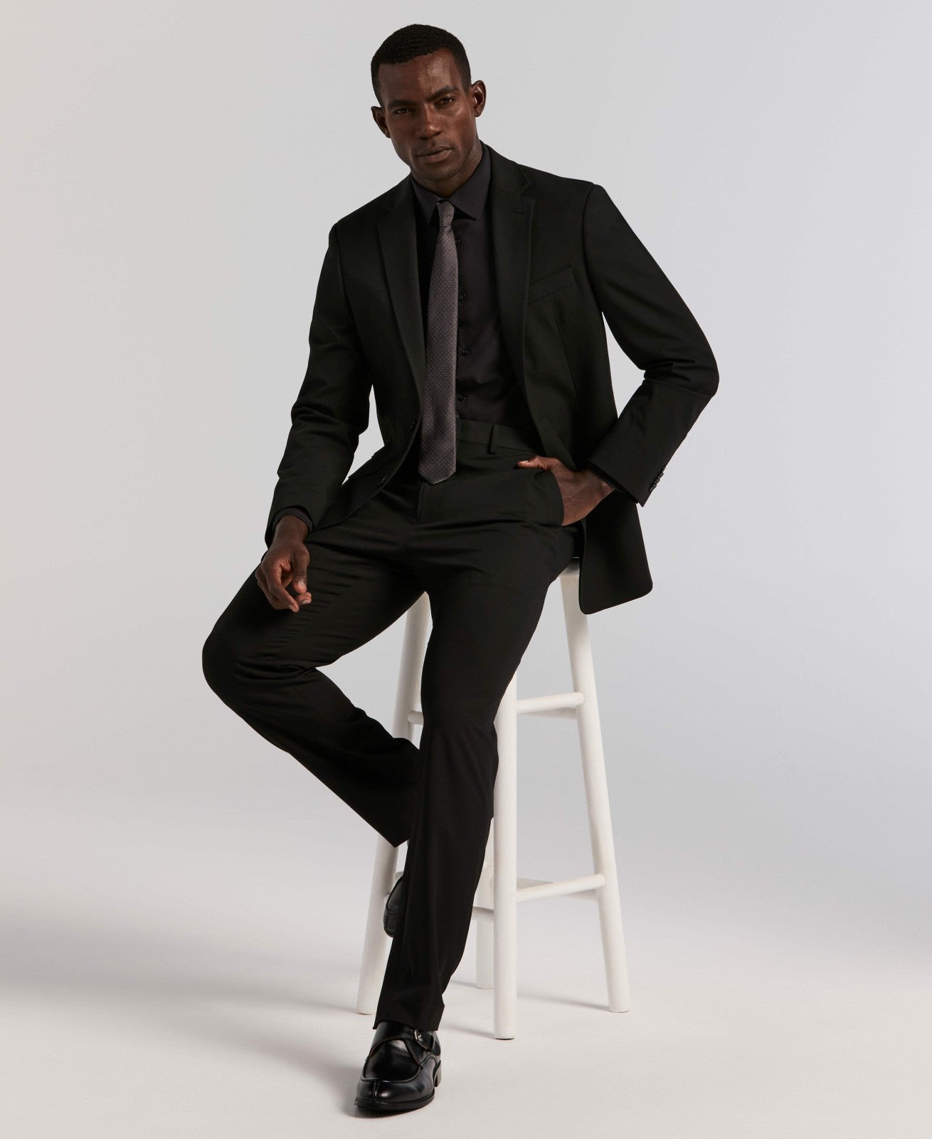 Perry Ellis Slim Fit Gabardine Suit Pant