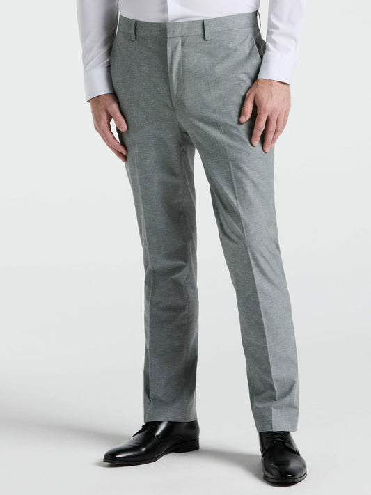 Perry Ellis Slim Fit Solid Linen Blend Pant