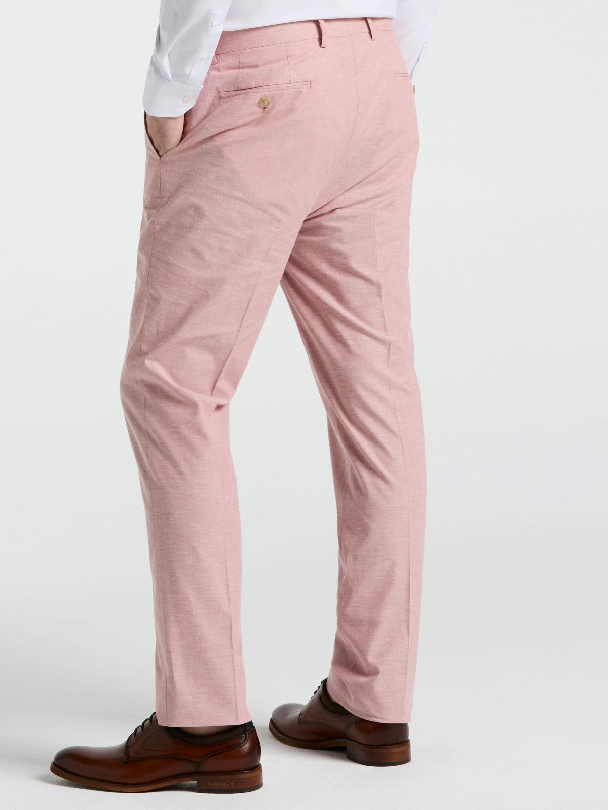 Perry Ellis Slim Fit Solid Linen Blend Pant