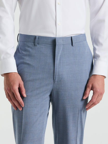 Perry Ellis Slim Fit Plaid Print Suit Pant