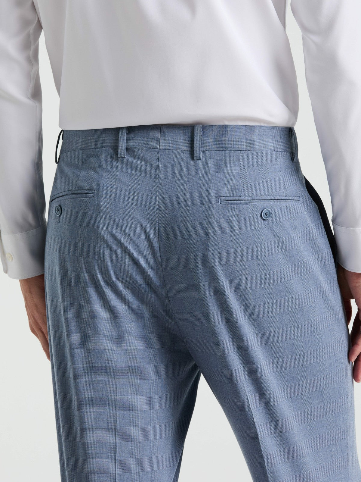Perry Ellis Slim Fit Plaid Print Suit Pant