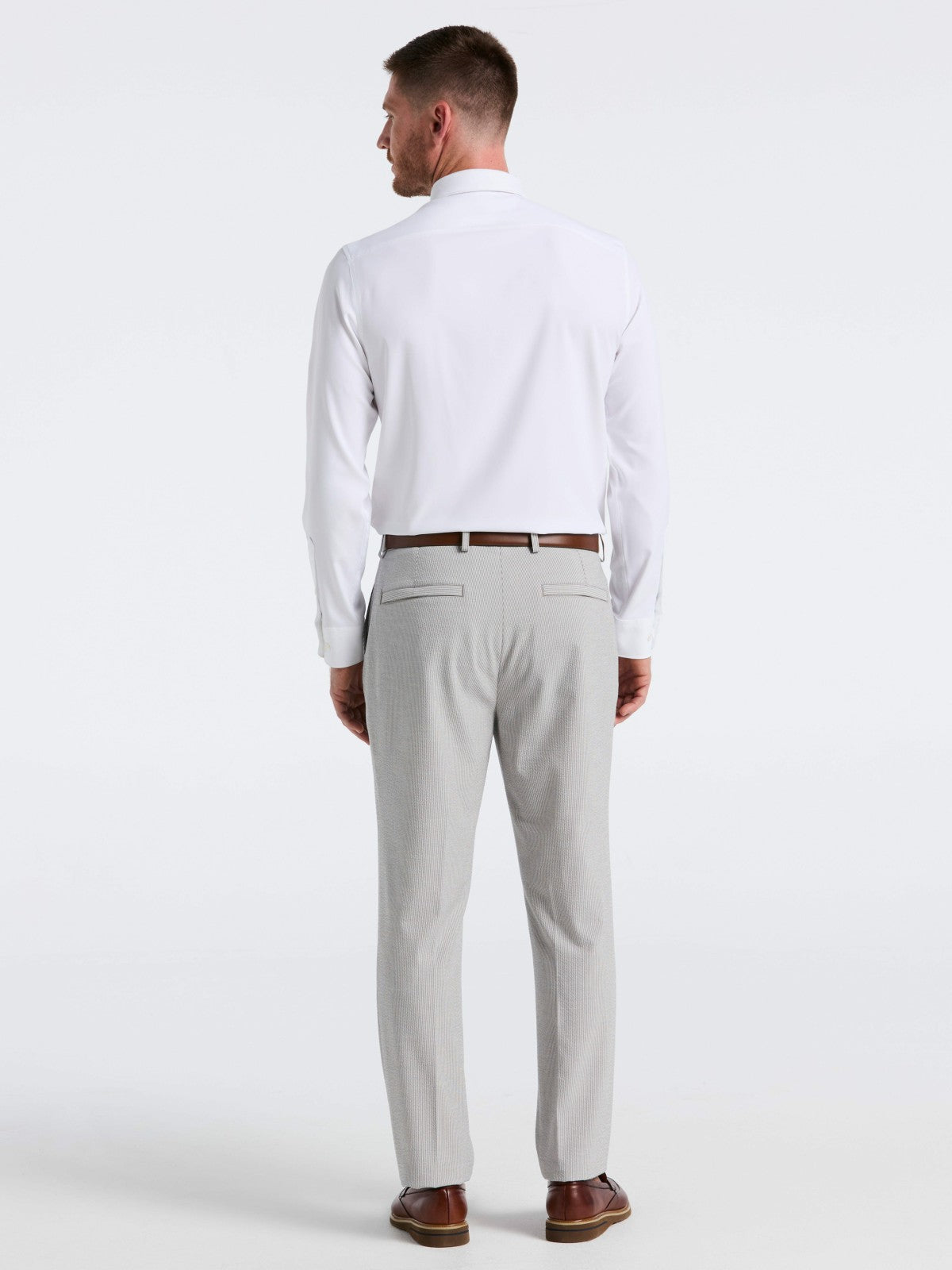 Perry Ellis Slim Fit Seersucker Stripe Suit Pant