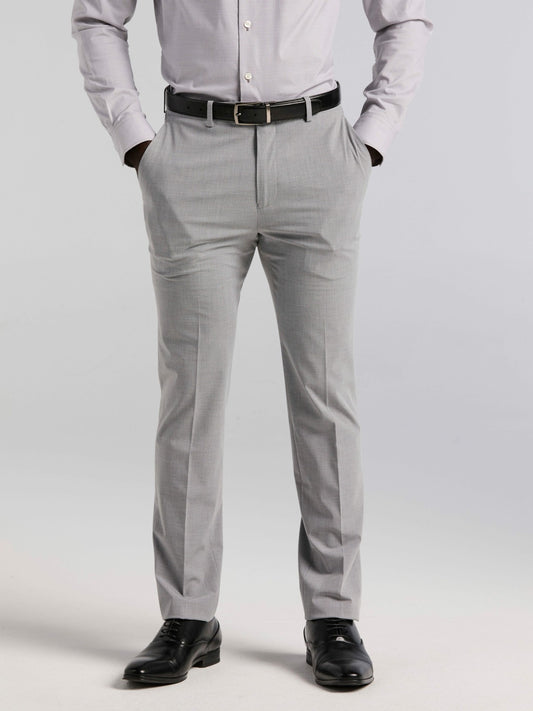 Perry Ellis Slim Fit Mini Grid Pattern Suit Pant