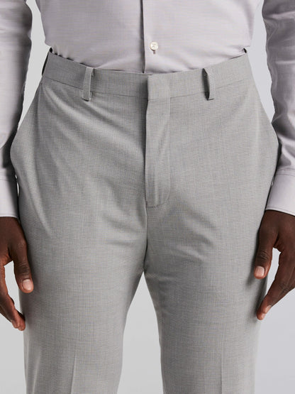 Perry Ellis Slim Fit Mini Grid Pattern Suit Pant
