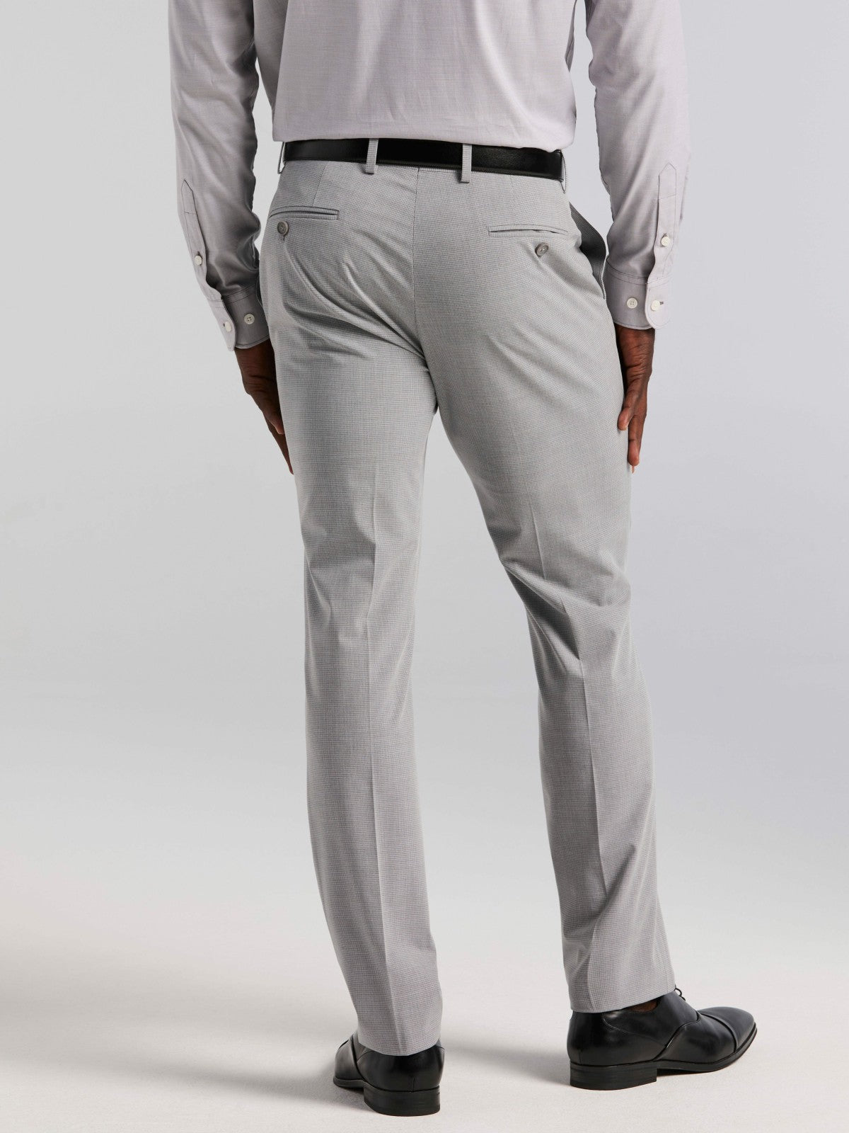 Perry Ellis Slim Fit Mini Grid Pattern Suit Pant