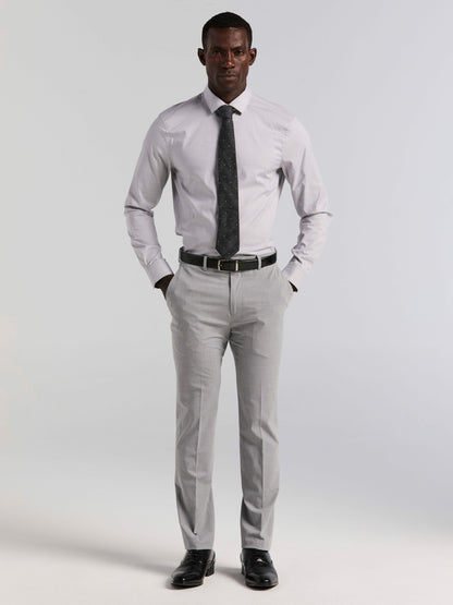 Perry Ellis Slim Fit Mini Grid Pattern Suit Pant