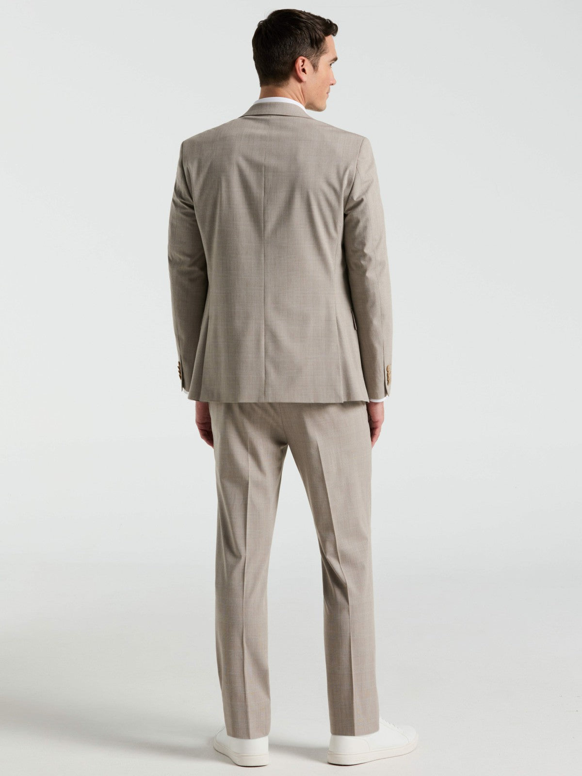 Perry Ellis Slim Fit Plaid Print Suit Pant