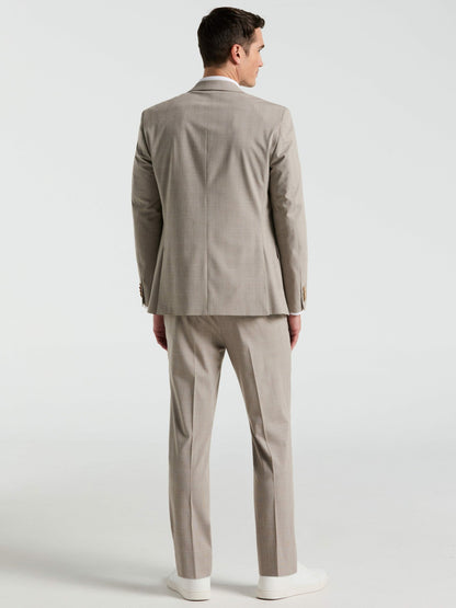 Perry Ellis Slim Fit Plaid Print Suit Pant