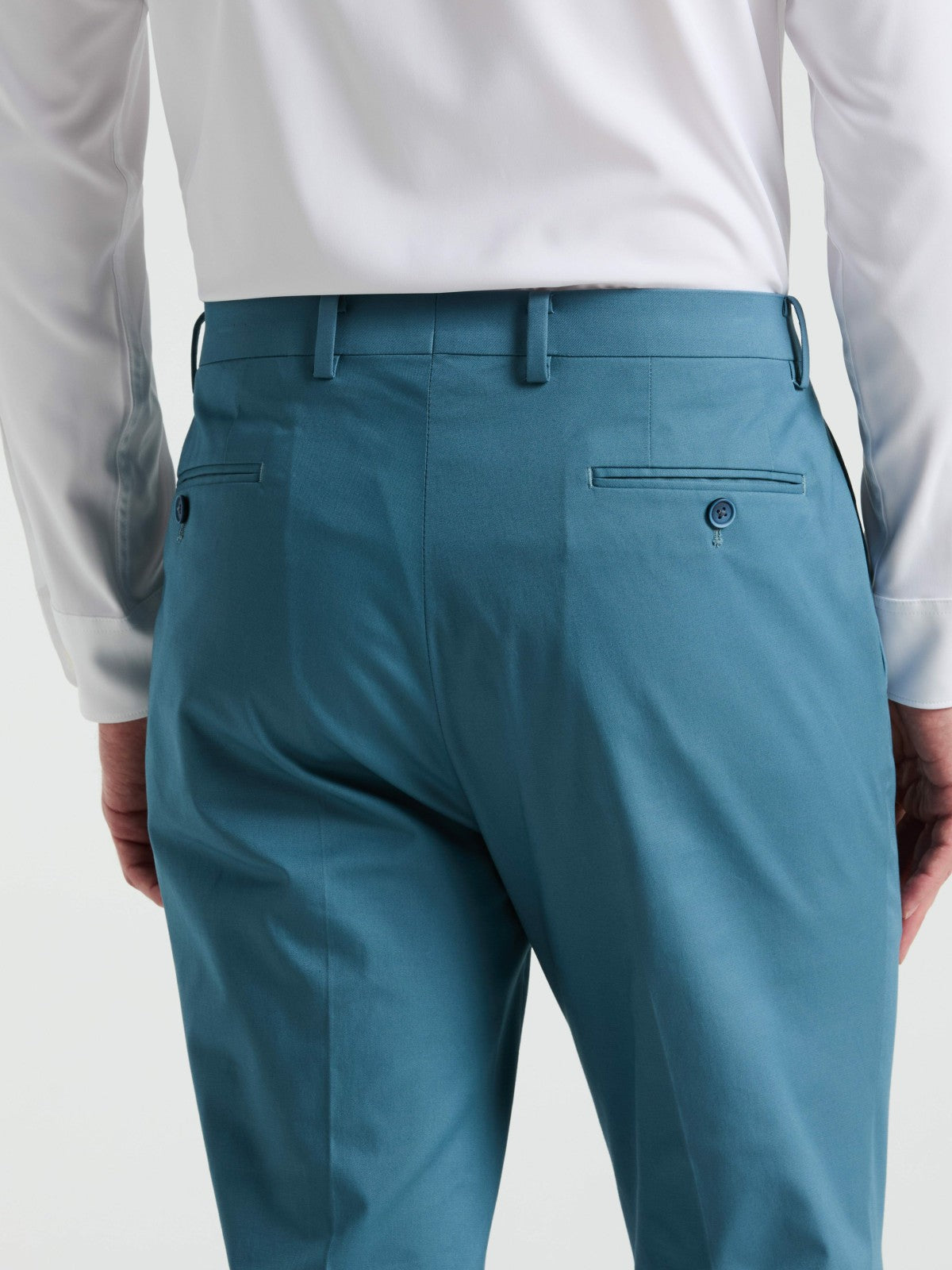 Perry Ellis Slim Fit Solid Cotton Blend Suit Pant