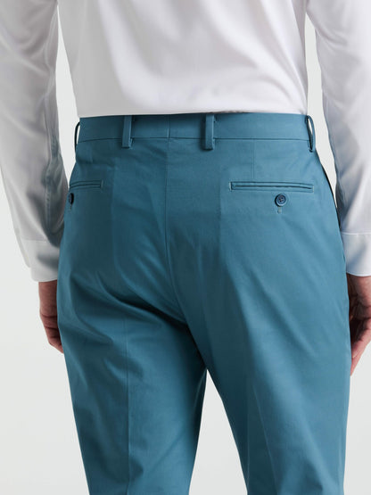 Perry Ellis Slim Fit Solid Cotton Blend Suit Pant