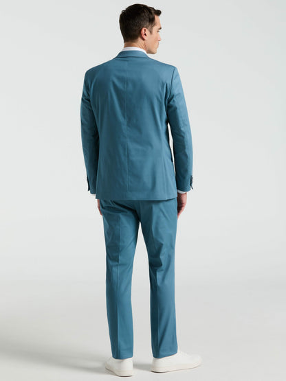 Perry Ellis Slim Fit Solid Cotton Blend Suit Pant
