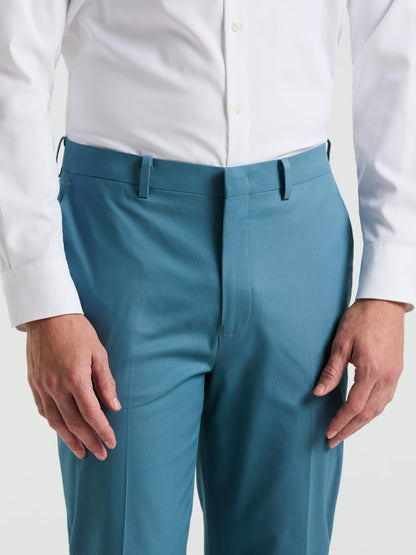 Perry Ellis Slim Fit Solid Cotton Blend Suit Pant
