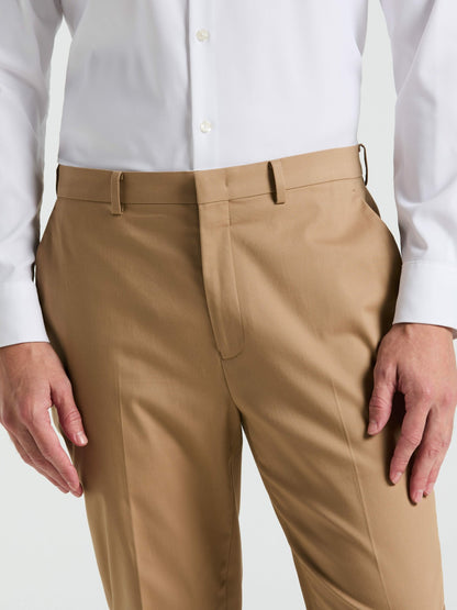 Perry Ellis Slim Fit Solid Cotton Blend Suit Pant